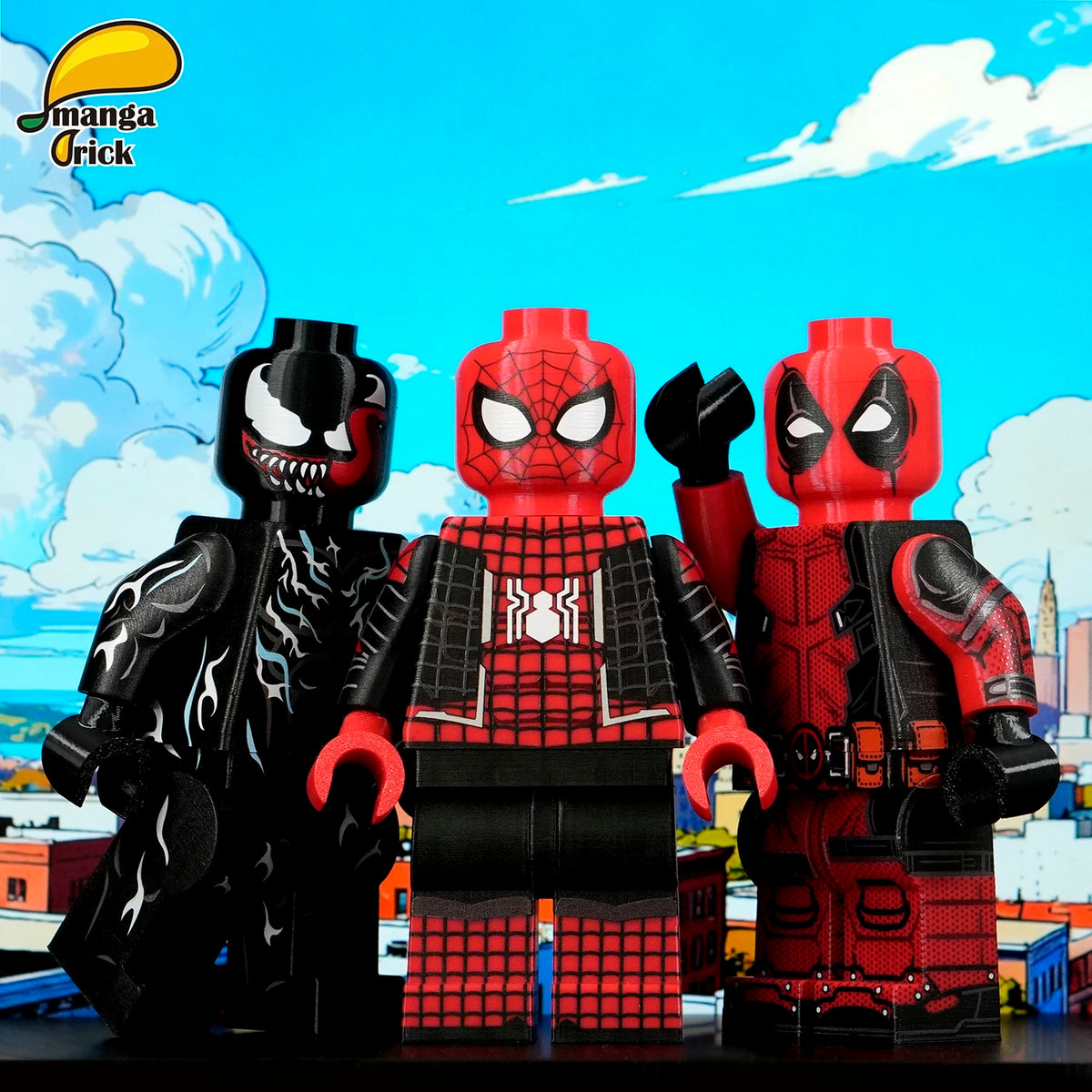 Pre-order Superhero (full custom molded) – Lab9minifigs