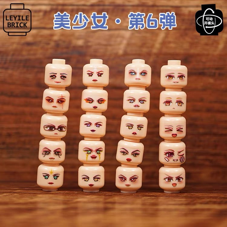 Pre-order Custom Molded Flexible Head - Girl – Lab9minifigs
